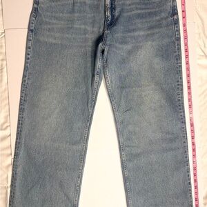 Mango Faded Blue Denim Jeans